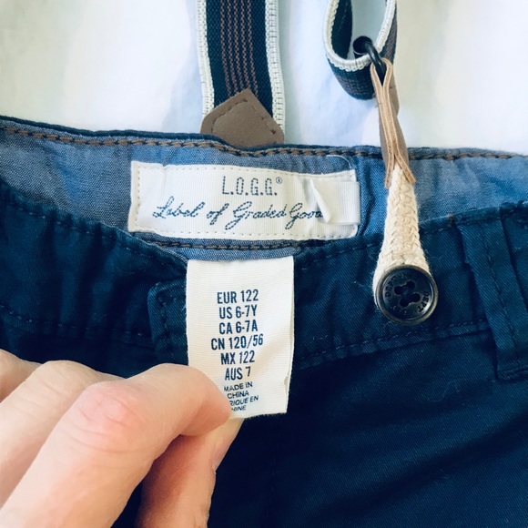 NWT Navy shirt with suspenders - Picture 2 of 8